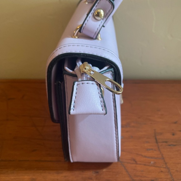 Lavender Vegan Leather Crossbody Bag - Picture 2 of 8